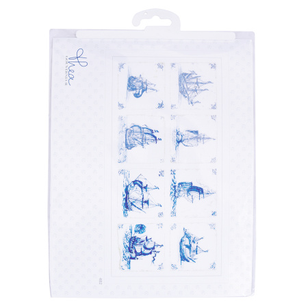 Набор для вышивания "Старинная плитка", канва лён 36 ct. Арт 482