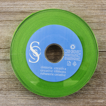 Косая бейка хлопок, 20 мм, 20 м, цвет 62, майская зелень. Арт 6598-20мм-62