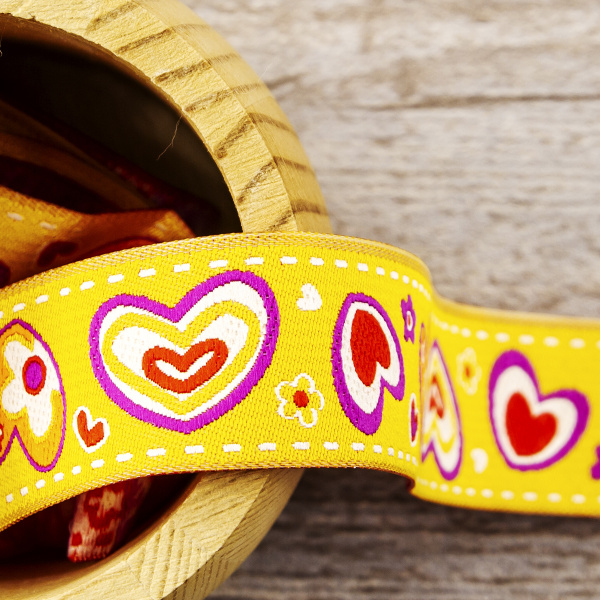 Лента жаккард SAFISA, 25 мм, 15 м, цвет 01. Арт 9127-25мм-01            