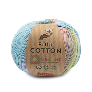Пряжа Fair Cotton Granny, 100% хлопок, 150 г, 465 м
