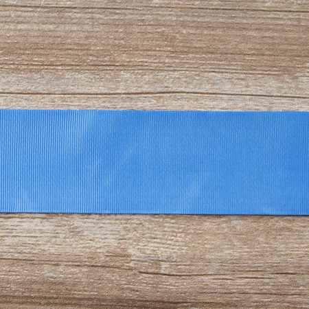 Лента репсовая SAFISA, 50 мм, 25 м, цвет 65 голубой. Арт 350-50мм-65