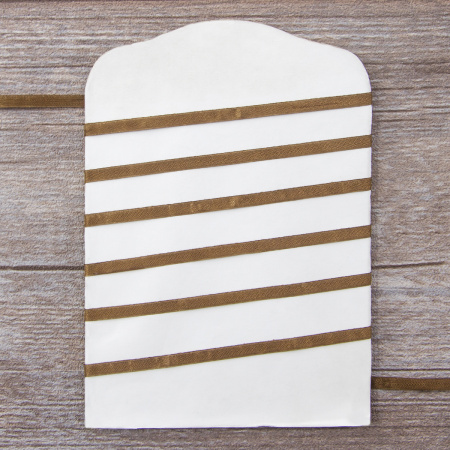 Лента для вышивания SAFISA на блистере, 4 мм, 5 м, цвет 88, коричневый. Арт P111-4мм-88             