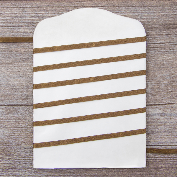 Лента для вышивания SAFISA на блистере, 4 мм, 5 м, цвет 88, коричневый. Арт P111-4мм-88             