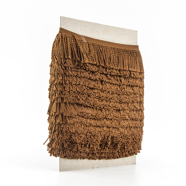 Бахрома витая, 60 мм, цвет светло-коричневый. Арт PP-60 col.733