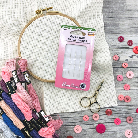 Иглы двусторонние для вышивания. Арт 203.CE/G002