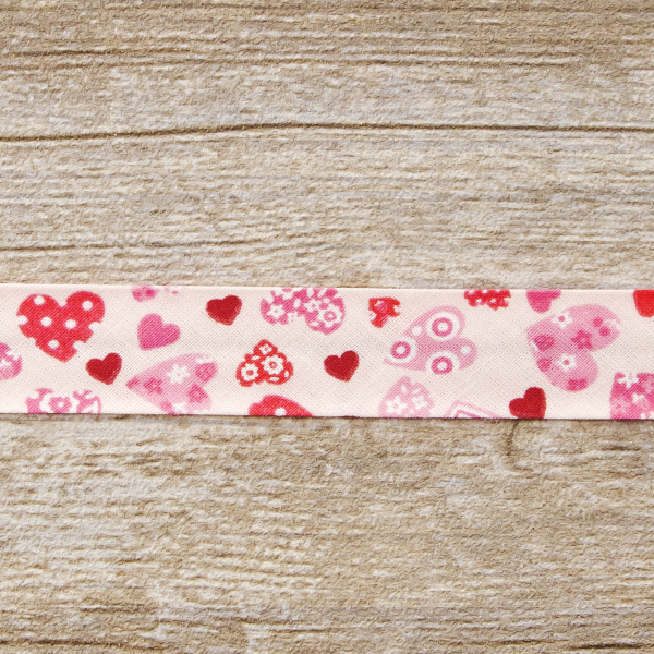 Косая бейка с рисунком SAFISA арт. 6528, 20 мм, 20 м, цвет 05. Арт 6530-20мм-05