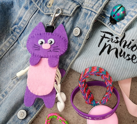 Набор для создания держателя для наушников "Котёнок". Арт 30.001.03