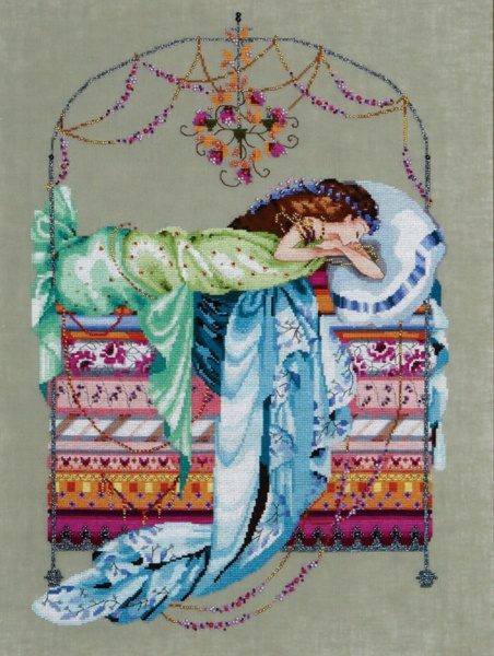 Схема для вышивания MIRABILIA "Спящая принцесса". Арт MD123