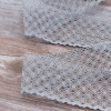 Мерсеризованное хлопковое кружево, 50 мм, цвет серый. Арт 2040/W3