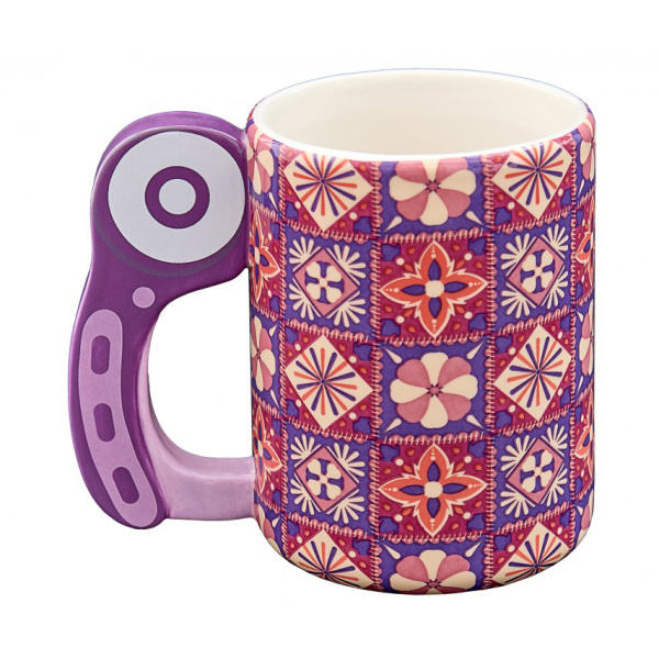 Кружка с ручкой и рисунком "Узоры". Арт N4371.7