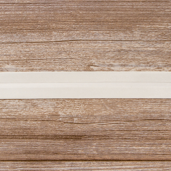 Косая бейка атласная 30 мм, 25 м, цвет 27, светло-серый. Арт 6260-30мм-27            