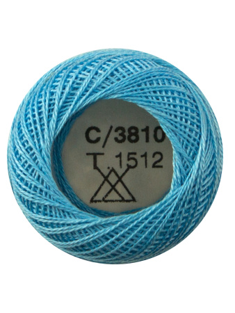 Мулине "Finca Perle"(Жемчужное"), №16,однотонный цвет 3810. Арт 00008/16/3810           