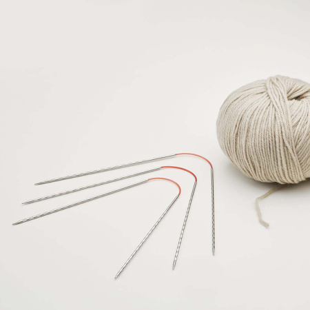 Спицы металлические круговые супергладкие c квадратным кончиком addiCrasyTrioNovel Long №3,5, 30 см. Арт 770-2/3.5-30