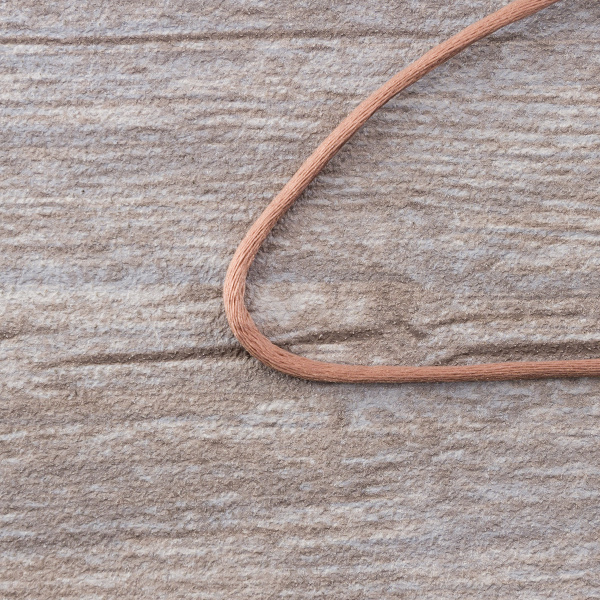 Шнур атласный SAFISA 2 мм, 25 м, цвет 64, молочный шоколад. Арт 462-64                  