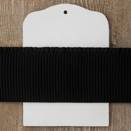 Резинка поясная с рюшем, 60 мм, цвет черный. Арт 822757161P7001          