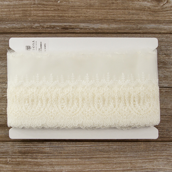 Кружево-вышивка на тюле, 45 мм. Арт 42233/00