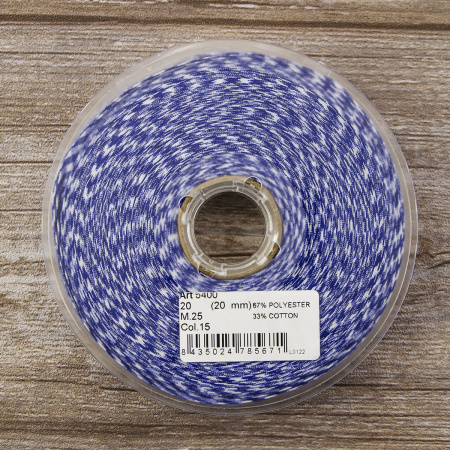 Косая бейка с рисунком SAFISA, арт.5400, 20 мм, 25 м, цвет 15. Арт 5400-20мм-15