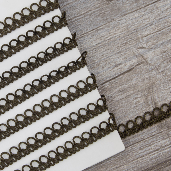 Тесьма PEGA тип отделочная, цвет коричневый, 10 мм. Арт 844150010A7903          