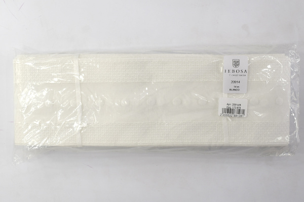 Шитье-вышивка на батисте, прошва, 90 мм, цвет белый. Арт 20914/B