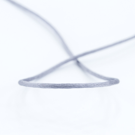 Шнур атласный SAFISA 2 мм, 25 м, цвет 68, темно-серый. Арт 462-68                  