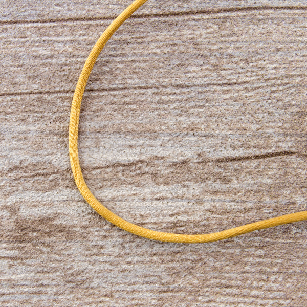 Шнур атласный мини-рулон, 2 мм, 4,5 м, цвет 54, золотистый. Арт P00462-2мм-54           