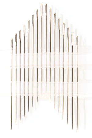 Иглы ручные для вышивания с острым кончиком, №8, 16 шт. Арт 200.8                   