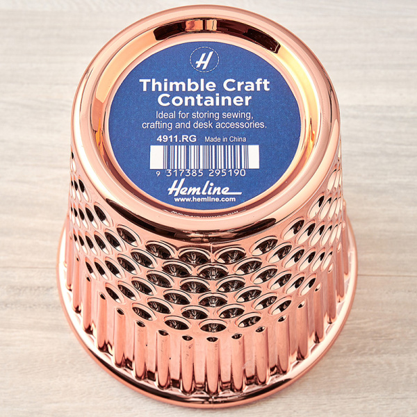 Органайзер "Наперсток" для швейных аксессуаров, цвет розовое золото, 12 х 12,2 см. Арт 4911.RG