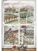 Набор для вышивания "Rosehip Window". Арт XDD7