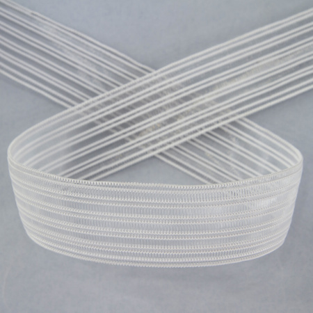 Резинка поясная решетчатая, 26,5 мм, цвет белый. Арт 854133112REZ00