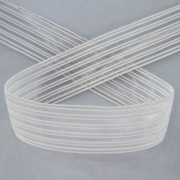 Резинка поясная решетчатая, 26,5 мм, цвет белый. Арт 854133112REZ00