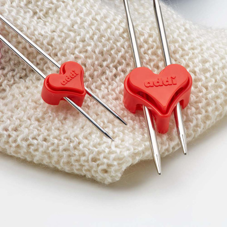 Наконечники addiToGo, для спиц, стопперы, диаметр 25 мм, для размеров спиц 1,5-5, 10 шт. Арт 433-7/000