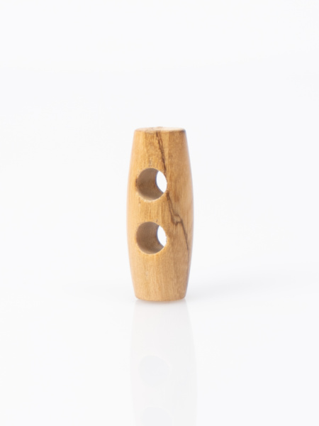Пуговица-клевант (бочонок) CONCEPT Button of Olive Wood, размер 40, дерево, цвет натуральный. Арт 1310X-040-COL.NAT