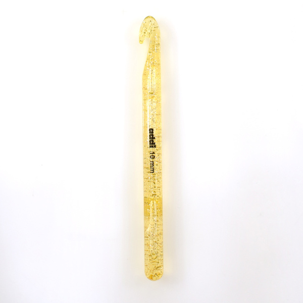 Крючок, вязальный, пластик addiChampagner №10, 15 см. Арт 445-7/10-15