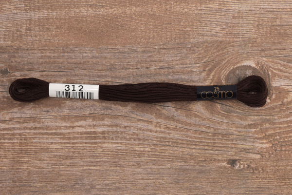 Мулине COSMO однотонный цвет  312       . Арт 25-6/312       