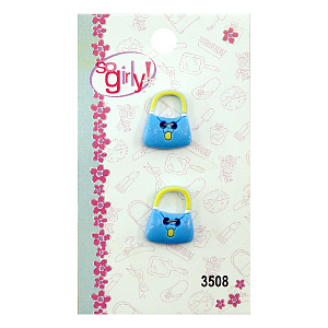 Прорезиненые пуговицы "So Girly". Арт 3508                    