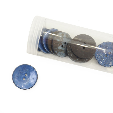 Пуговицы CONCEPT, размер 48, кокос, цвет COL.6 синий. Арт 1919H-048-COL.6