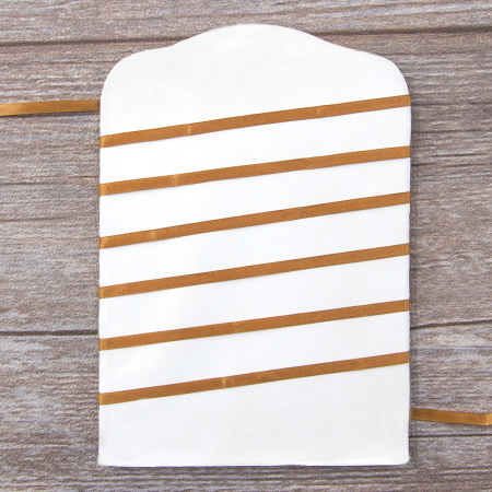 Лента для вышивания SAFISA на блистере, 4 мм, 5 м, цвет 44, коричневый светлый. Арт P111-4мм-44             