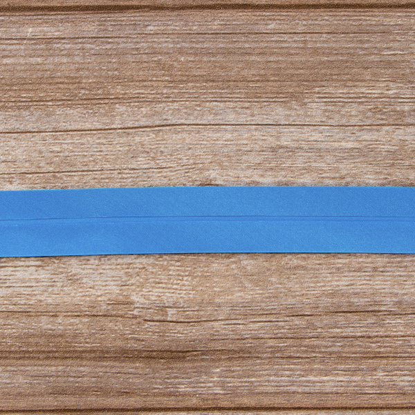 Косая бейка атласная 30 мм, 25 м, цвет 16, бирюзовый. Арт 6260-30мм-16            