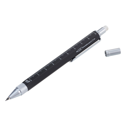 Карандаш TROIKA многофункциональный "CONSTRUCTION DROP ACTION". Арт PIP31/BK