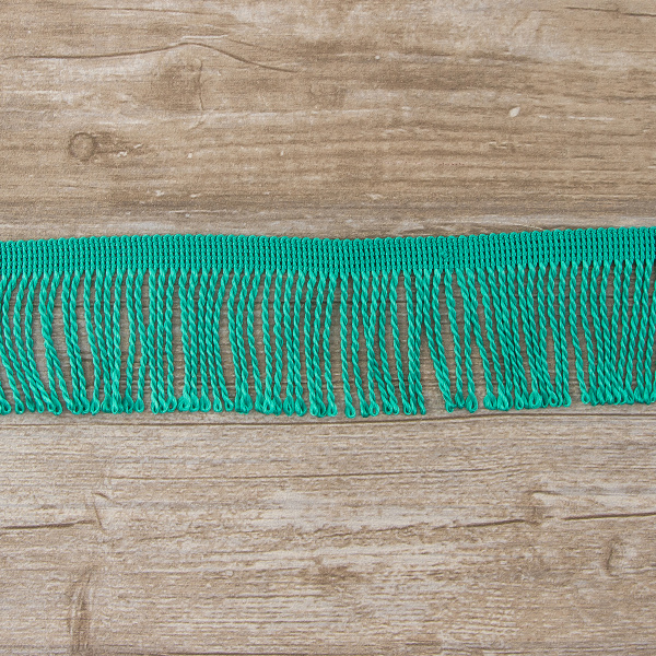 Бахрома витая, 60 мм, цвет бриллиантовая зелень светлый. Арт PP-60 col.621