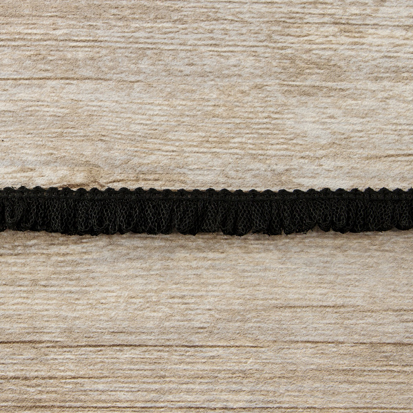 Тесьма декоративная, 17 мм, цвет чёрный. Арт 2209/14