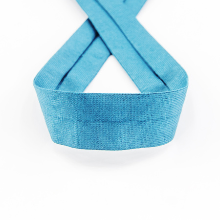 Косая бейка хлопок, 20 мм, 20 м, цвет 43, темно-зеленый. Арт 6598-20мм-43