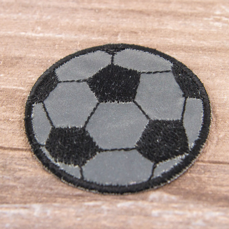 Комплект светоотражающих аппликаций + манжета, "рожица и мяч". Арт 1049RSB                 