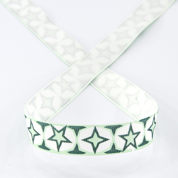 Лента с рисунком SAFISA, 15 мм, 15 м, цвет 01. Арт 25258-15мм-01           