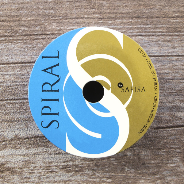 Лента органза SAFISA мини-рулон, 25 мм, 2,5 м, цвет 04, голубой светлый. Арт P00520-25мм-04          