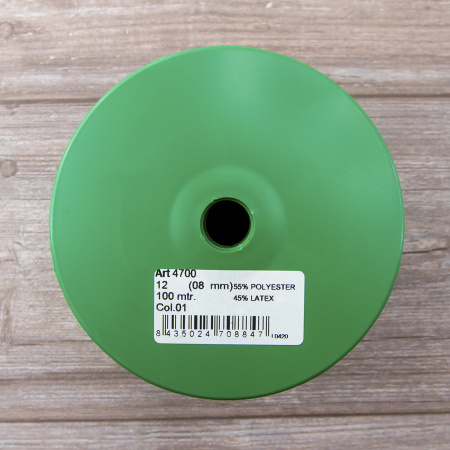 Резинка продежка, Safisa, 8 мм, цвет 01, черный. Арт 4700-8мм-01