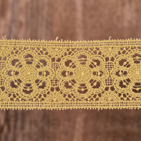 Гипюр, 41 мм, цвет карамель. Арт K048/T3