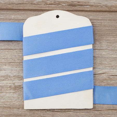 Лента репсовая SAFISA, 25 мм, 25 м, цвет 65 голубой. Арт 350-25мм-65