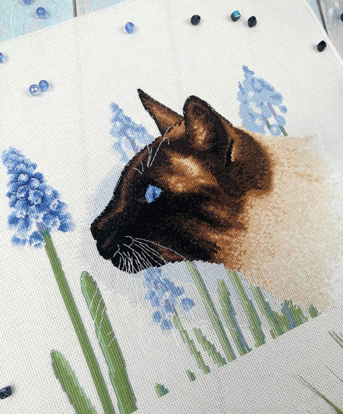 Набор для вышивания "Синий цветок". Арт 03.016.20