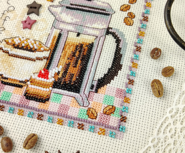 Набор для вышивания  "Френч пресс". Арт 13.003.59